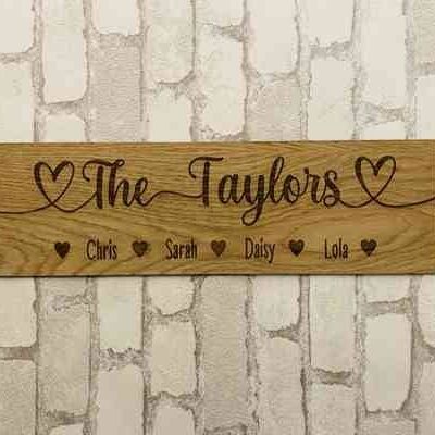 Personalised Family Sign
