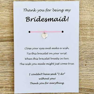 Bracelet - 'Thank You For Being My Bridesmaid'