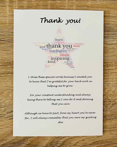 Card - 'Thank You Teacher'