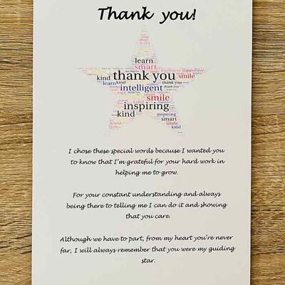 Card - 'Thank You Teacher'