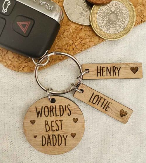 Personalised Family Keyring Replacement Name Tag