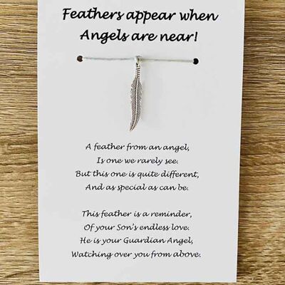 Bracelet - 'Feathers Appear When Loved Ones' Son