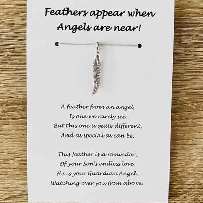 Bracelet - 'Feathers Appear When Loved Ones' Son