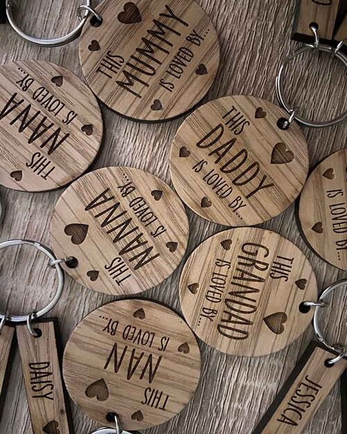 Best Seller - Personalised Family Keyring