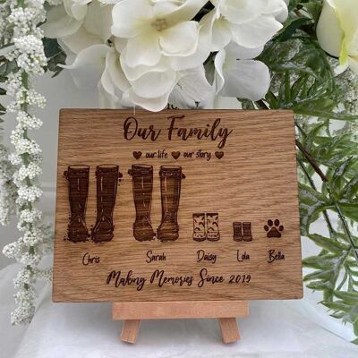 Best Seller - Personalised Welly Plaque