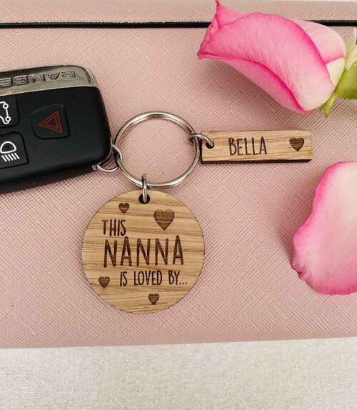 Personalised Family Keyring (Nanna) Mix & Match