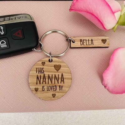 Personalised Family Keyring (Nanna) Mix & Match