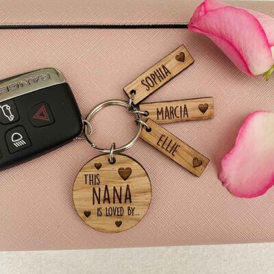 Personalised Family Keyring (Nana) Mix & Match