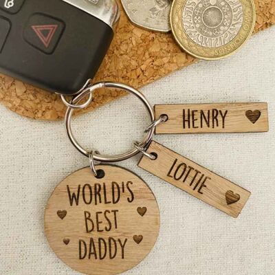 Best Seller - Family Keyring (World's Best Daddy)