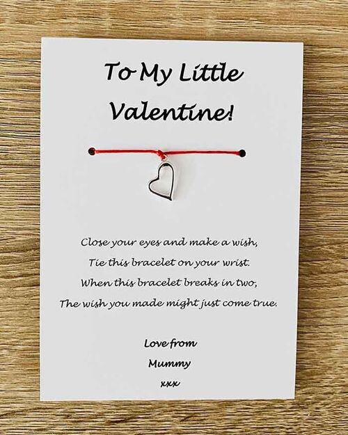Bracelet - 'To My Little Valentine' Love Mummy