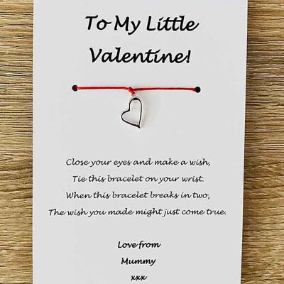 Bracciale - 'To My Little Valentine' Love Mummy