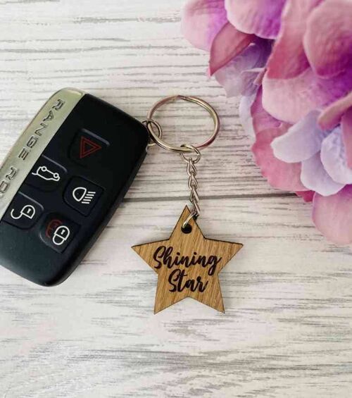 Keyring - 'Shining Star' (Buy 5 For The Price of 4)