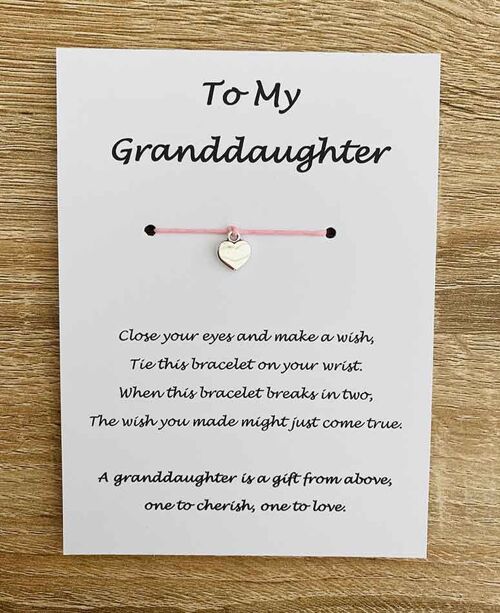 Bracelet - 'To My Granddaughter'