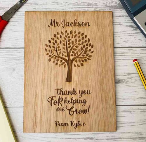 Teacher Gift - Thanks For Helping Me Grow Plaque