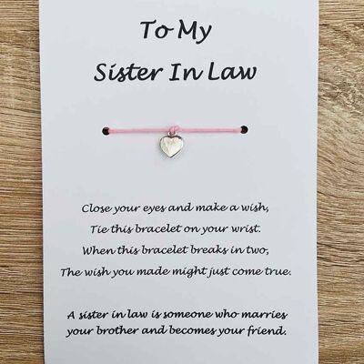 Bracelet - 'To My Sister In Law'