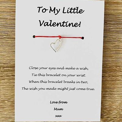 Armband - 'To My Little Valentine' Love Mum