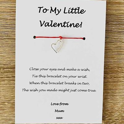 Bracciale - 'To My Little Valentine' Love Mum