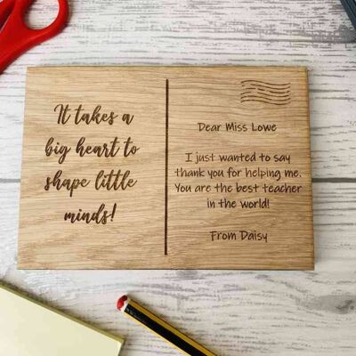 Best Seller Postcards - It Takes A Big Heart To Shape Minds