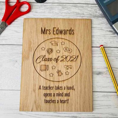 Regalo para maestros más vendido - Placa de la clase 2021