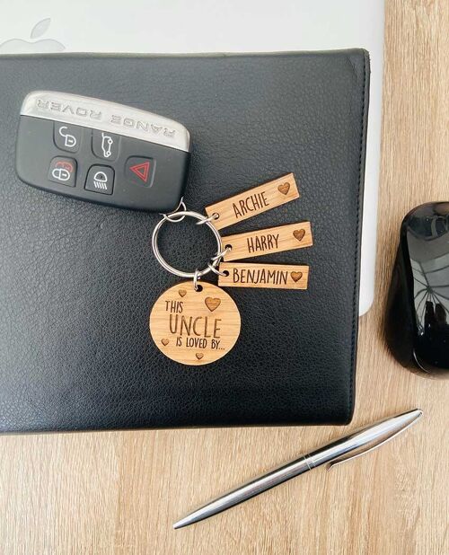 Personalised Family Keyring (Uncle) Mix & Match