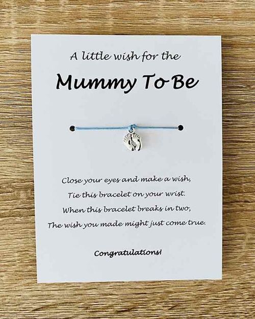 Bracelet - 'Mummy To Be' Blue
