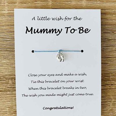 Bracelet - 'Mummy To Be' Bleu