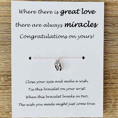Bracelet - Congratulations On Your Miracle Pink