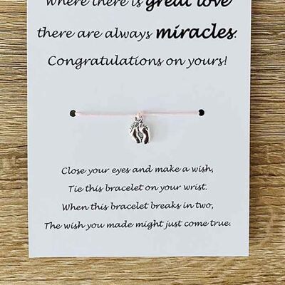 Bracelet - Congratulations On Your Miracle Pink