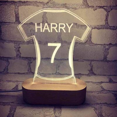 Personalised or Not Personalised Light Box - Football Shirt