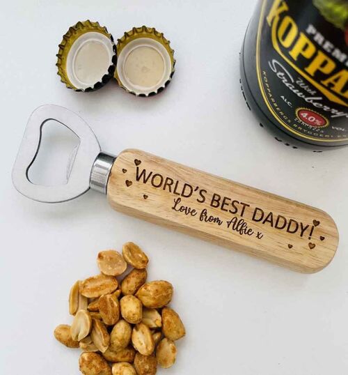 Personalised Bottle Opener - World's Best Daddy!