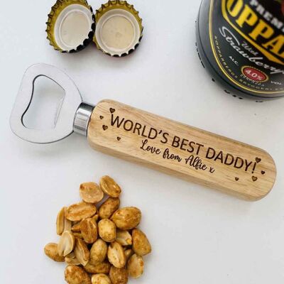 Personalised Bottle Opener - World's Best Daddy!