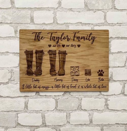 Best Seller - Wall Mounted Family Welly Picture