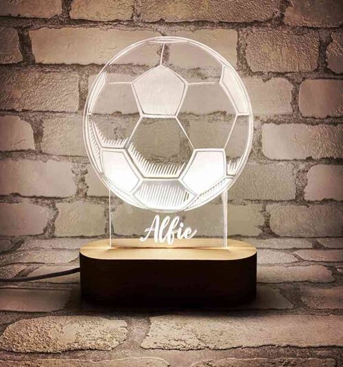 Not Personalised or Personalised Light Box - Football Design