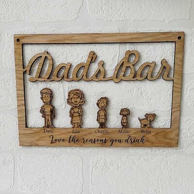 Bestseller - Dad's Bar Sign - Lieben Sie die Gründe, warum Sie trinken!