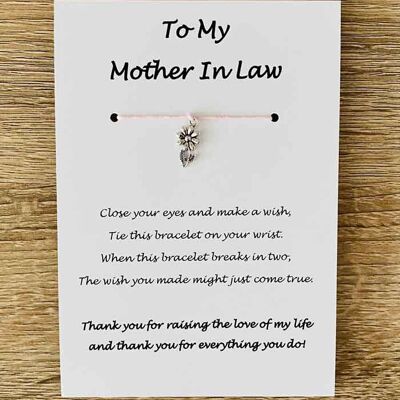 Bracelet - 'To My Mother In Law'