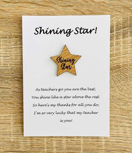 Gift - Thank You Teacher Shining Star