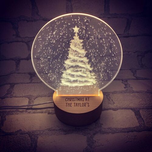 Light Box - Personalised Christmas Tree