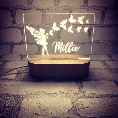 Non Personalised or Personalised Light Box - Fairy Design