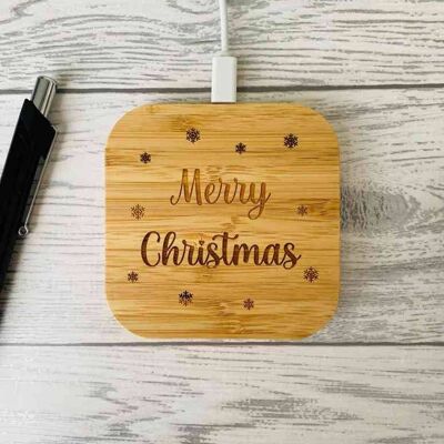 Caricabatterie wireless personalizzato - Buon Natale