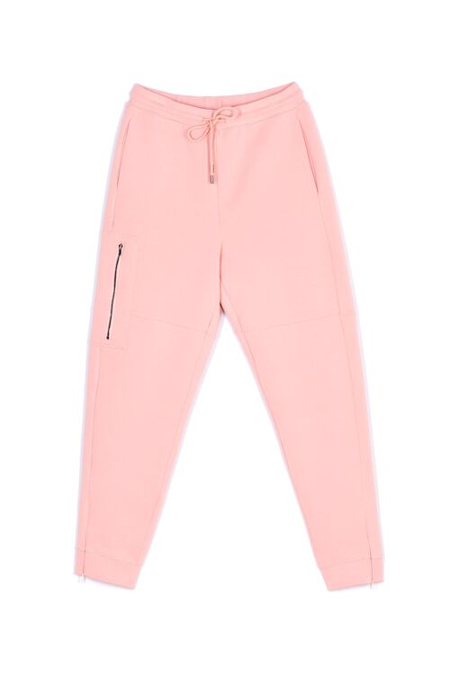 Joggpants mit reissverschlüssen -rose