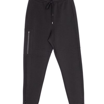 JOGGPANTS WITH ZIPPERS - BLACK