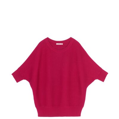 BATWING PULLOVER - BERRY