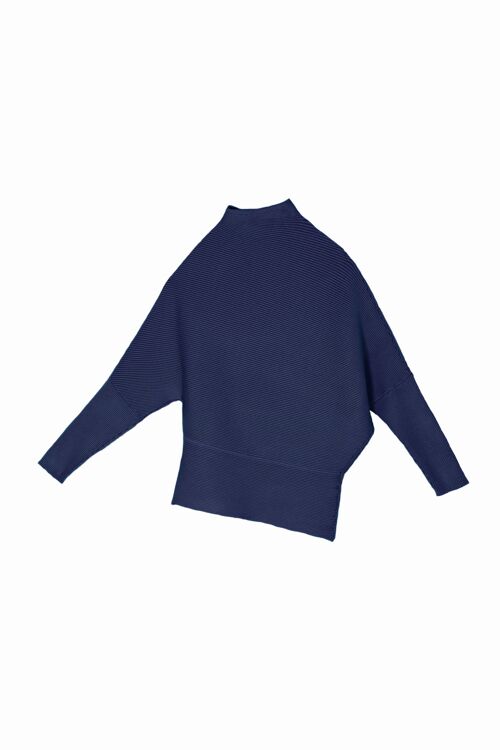 Asymmetrischer pullover - deep blue