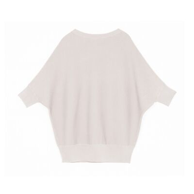 PULL BATWING - Blanc Cassé