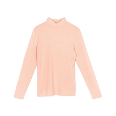 Longsleeve mit stehkragen - apricot