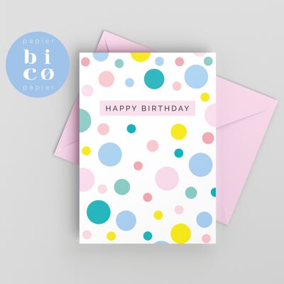 TARJETA FELICITACION | Tarjeta de cumpleaños | BURBUJAS | Tarjeta del feliz cumpleaños | Tarjeta de Feliz Cumpleaños | Carte Joyeux Aniversario | Biglietto de Buon Compleanno | Alles Gute zum Geburtstagskarte.