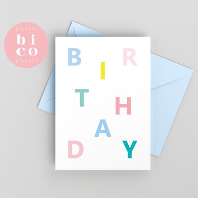 GRUßKARTEN | Geburtstagskarte | POP | Alles Gute zum Geburtstagskarte | Tarjeta de Feliz Cumpleanos | Carte Joyeux Anniversaire | Biglietto di Buon Compleanno | Alles Gute zum Geburtstagskarte.