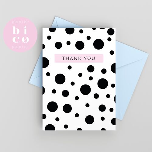 GREETING CARD | Thank You Cards | BUBBLES | Thank You Card | Tarjeta de Agradecimiento | Carte de Remerciement | Biglietto di ringraziamento | Danke dir Karte.