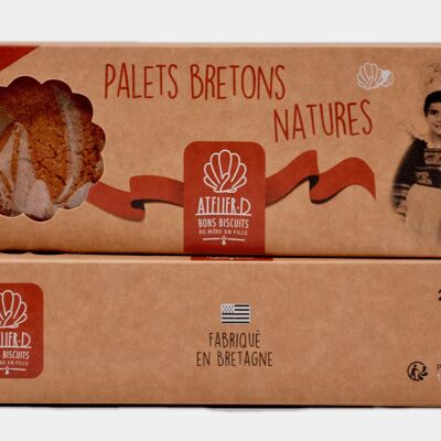 120g cardboard box - Plain Breton pucks
