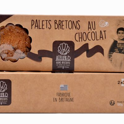 Etui carton 120g - Palets au chocolat